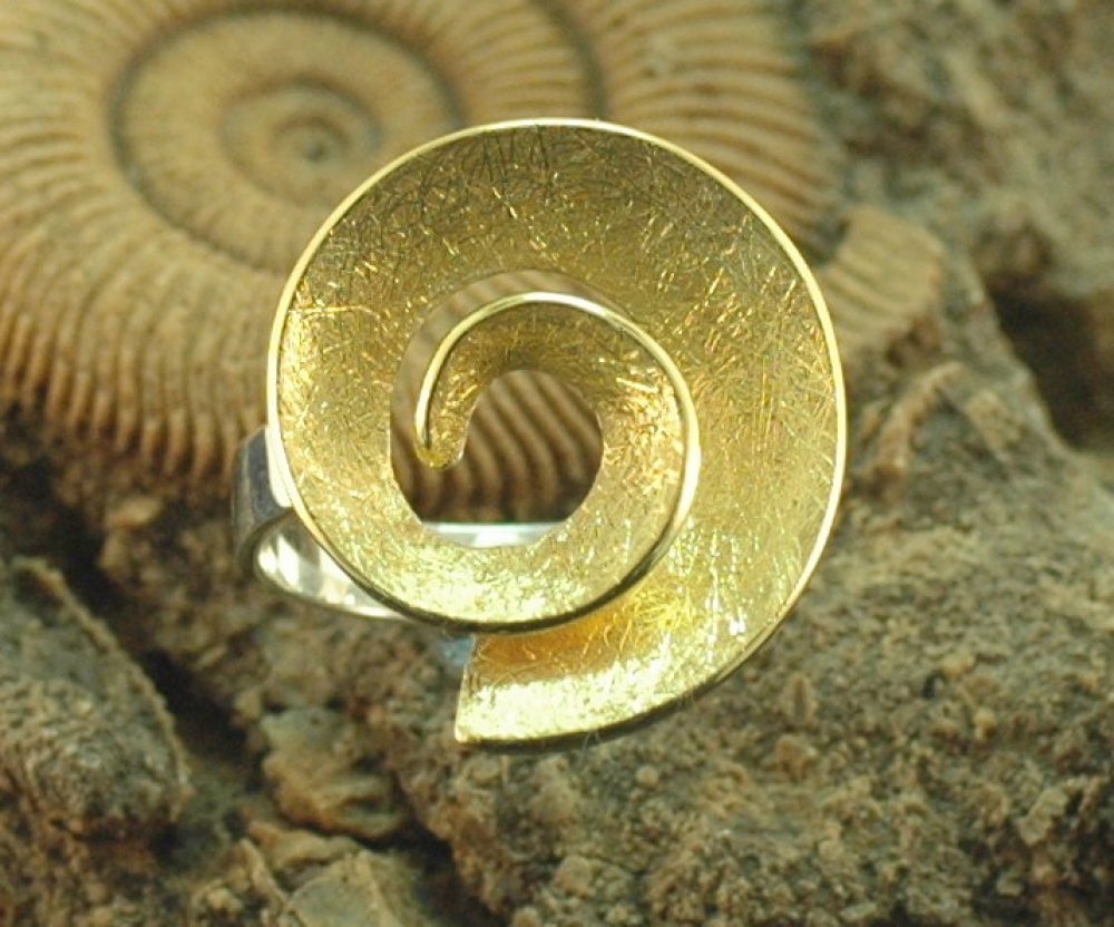 Silberring Spiraldesign